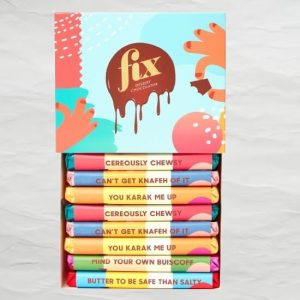 100 Boxes of FIX Chocolate Bars Mix (Box of 6) | Dubai FIX