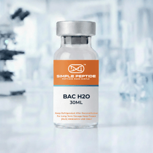 bacteriostatic water 30ml sterile solution for peptide reconstitution multi dose injectable preparation laboratory use