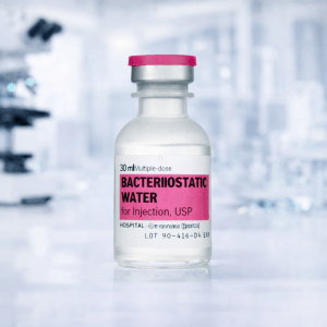 sterile bacteriostatic water for peptide reconstitution injectable preparation and lab research multi dose solution for laboratory use